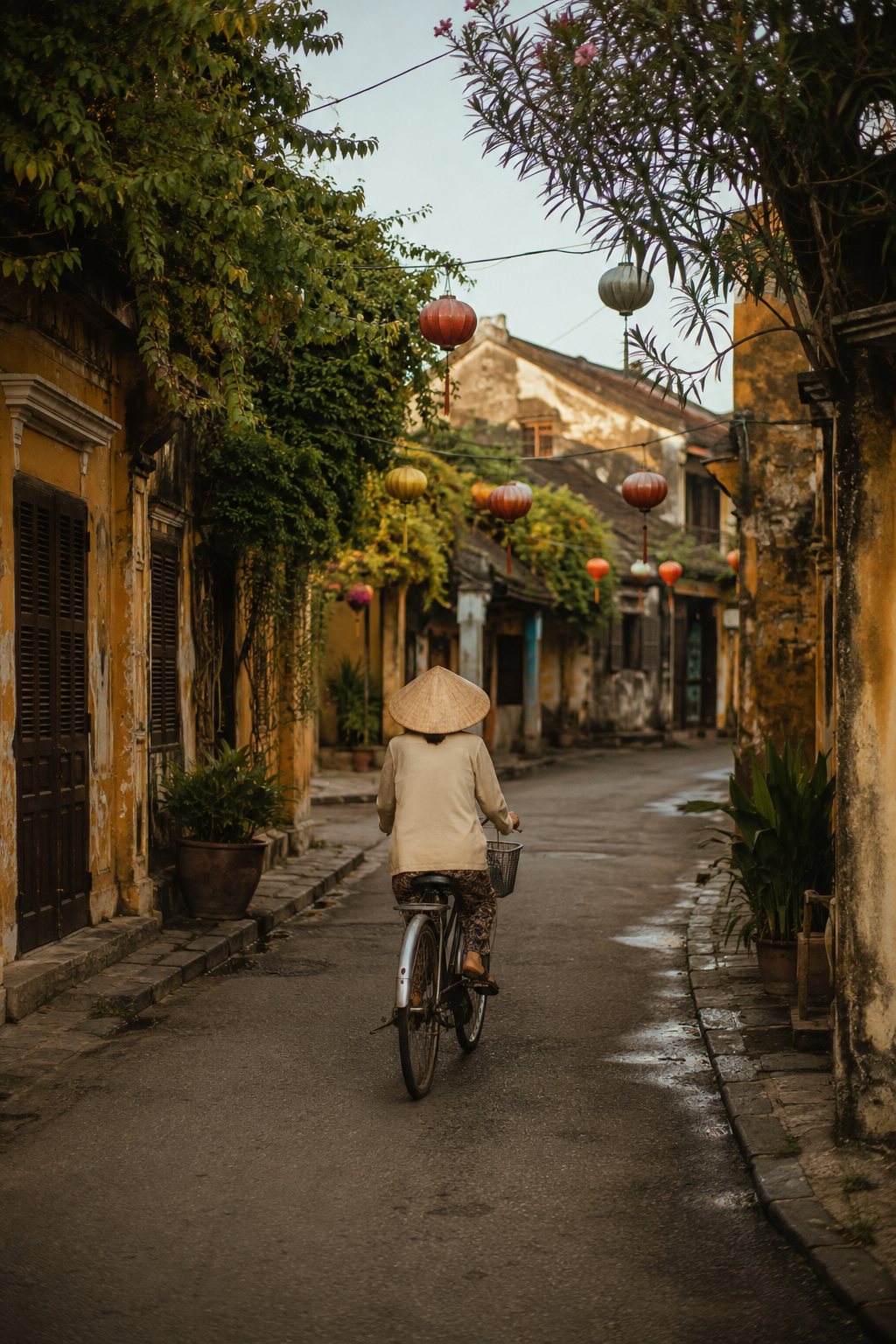 Cyclist in Hoi An